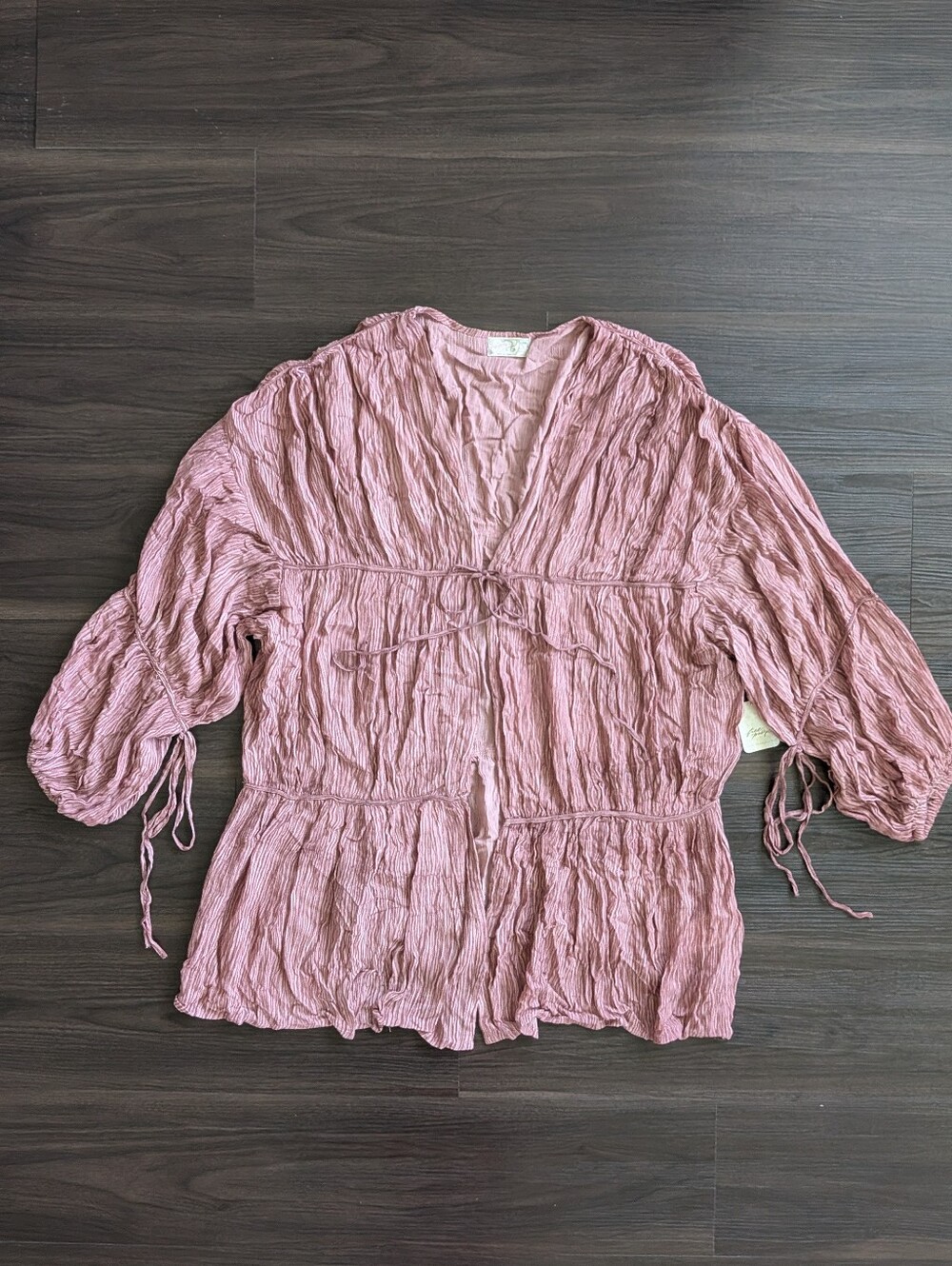 Free People Juliet Tie-Front Duster Cardigan Top Boho Chic OSFM
